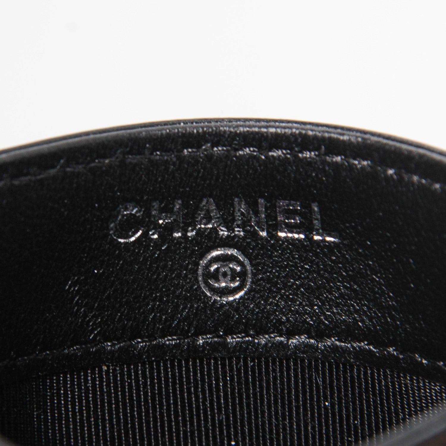 Chanel Lambskin Chevron Card Holder So Black 5 of 8