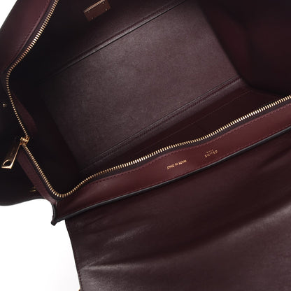 Celine Smooth Calfskin Suede Medium Trapeze Burgundy 6 of 12