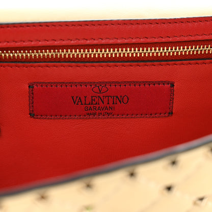 Valentino Garavani Nappa Rockstud Spike Wallet on Chain Light Ivory 6 of 12