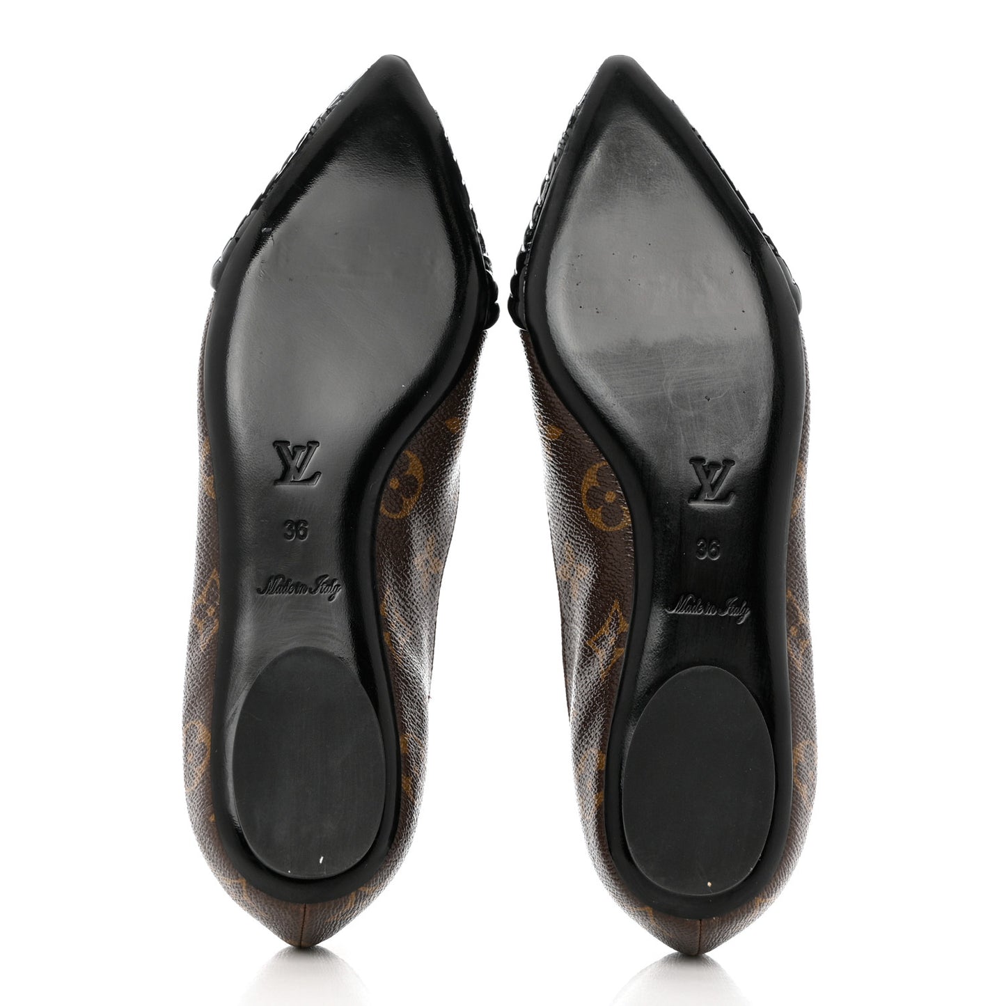 Monogram Inspired Ballerina Flats 36