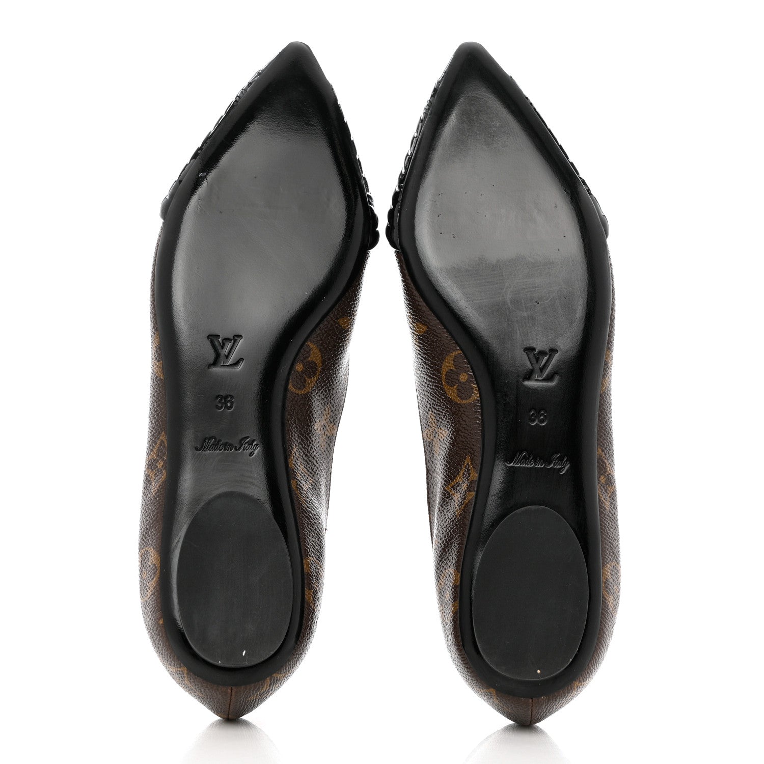 Louis Vuitton Monogram Inspired Ballerina Flats 36 5 of 8