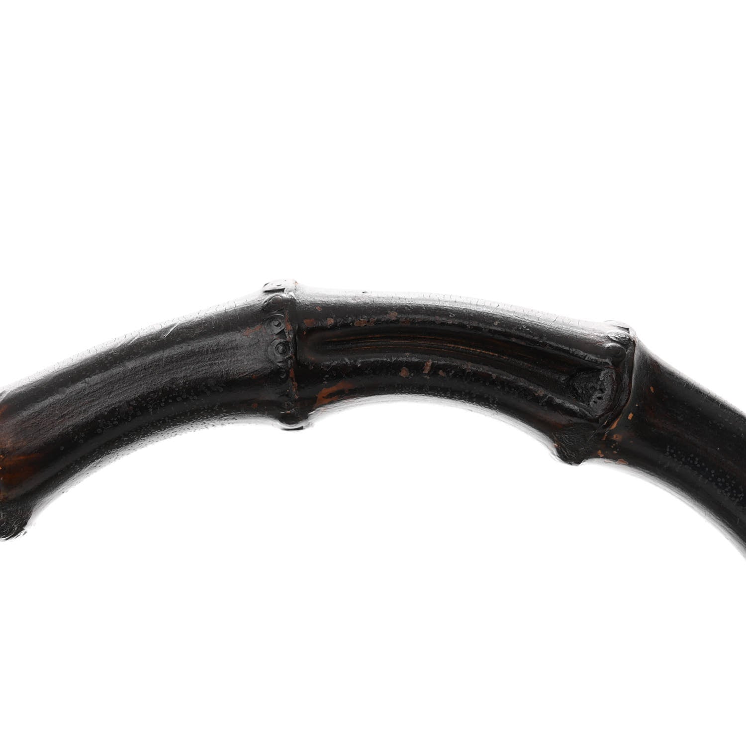 Gucci Calfskin Lizard Embossed Medium New Bamboo Top Handle Bag Blue 14 of 14