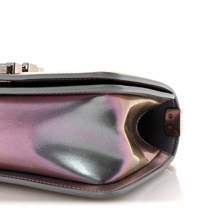 Chanel Iridescent Patent Calfskin PVC Quilted Small Boy Flap Light Purple 10 of 10