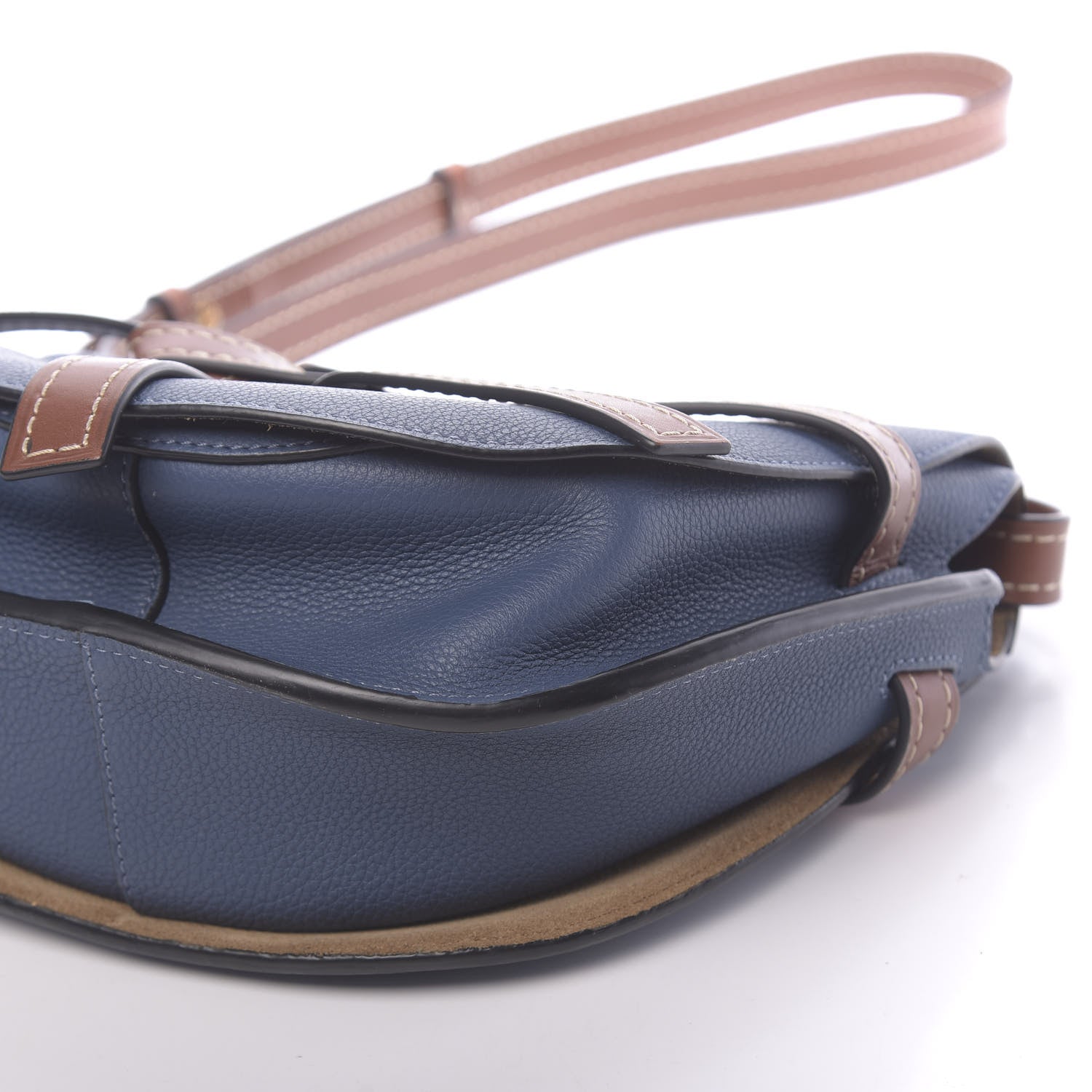 Loewe Grained Calfskin Small Gate Crossbody Bag Varsity Pecan 9 of 9