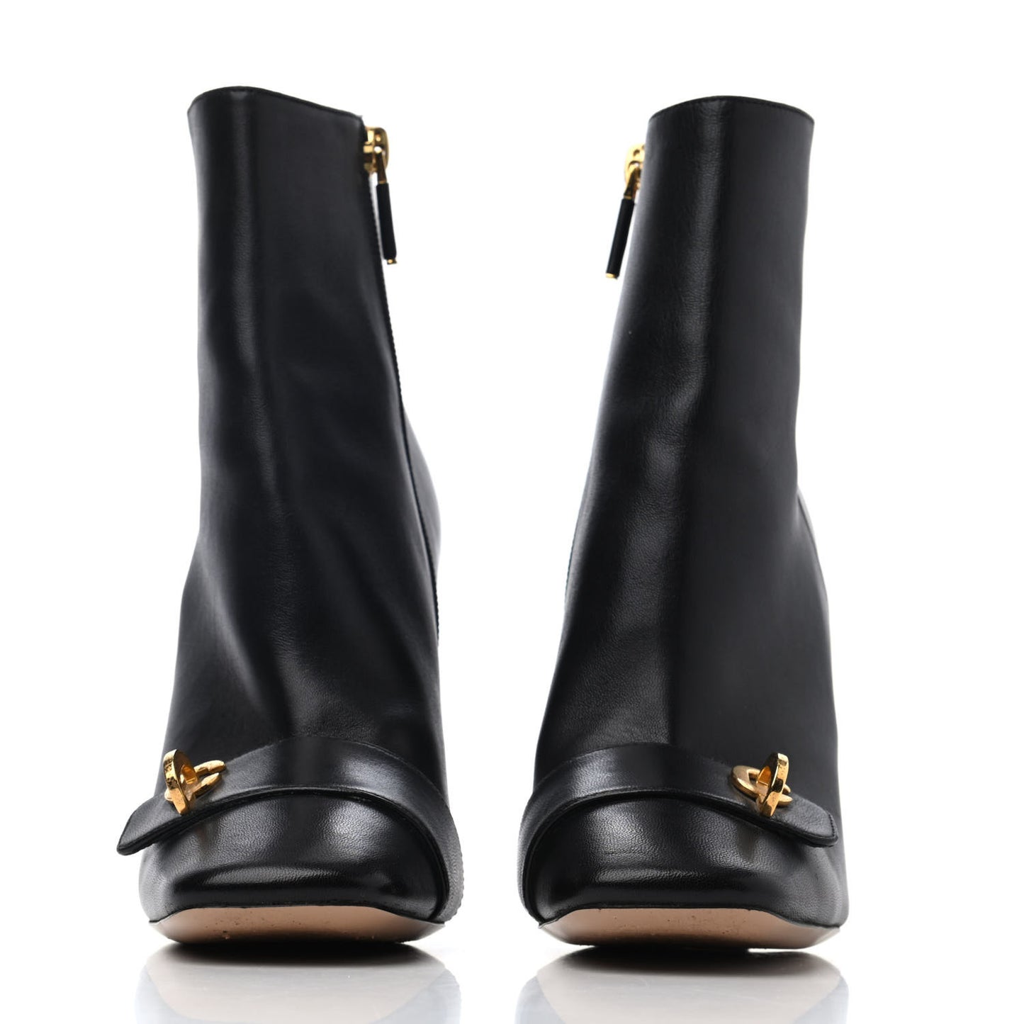 Calfskin CD Ankle Boots 36 Black