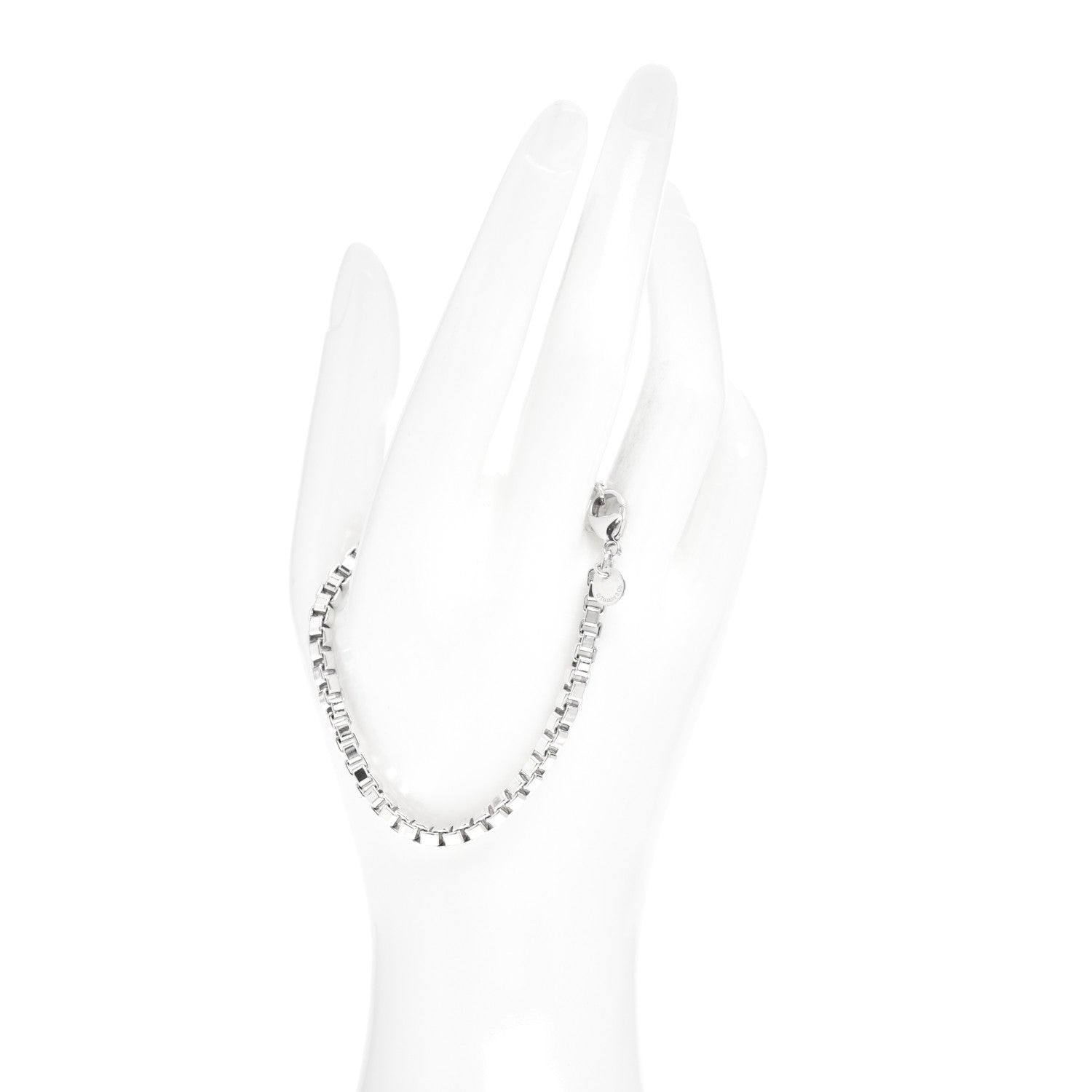 Tiffany Sterling Silver 4mm Venetian Link Bracelet 2 of 4