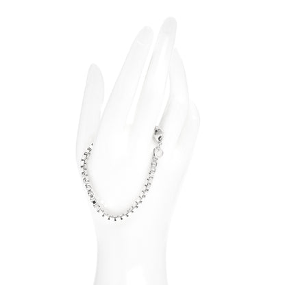 Tiffany Sterling Silver 4mm Venetian Link Bracelet 2 of 4