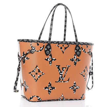 Louis Vuitton Monogram Giant Jungle Neverfull MM Ivory 3 of 9