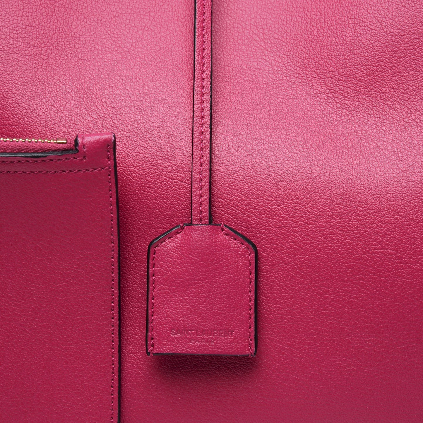 Calfskin Large Shopping Tote Fuchsia