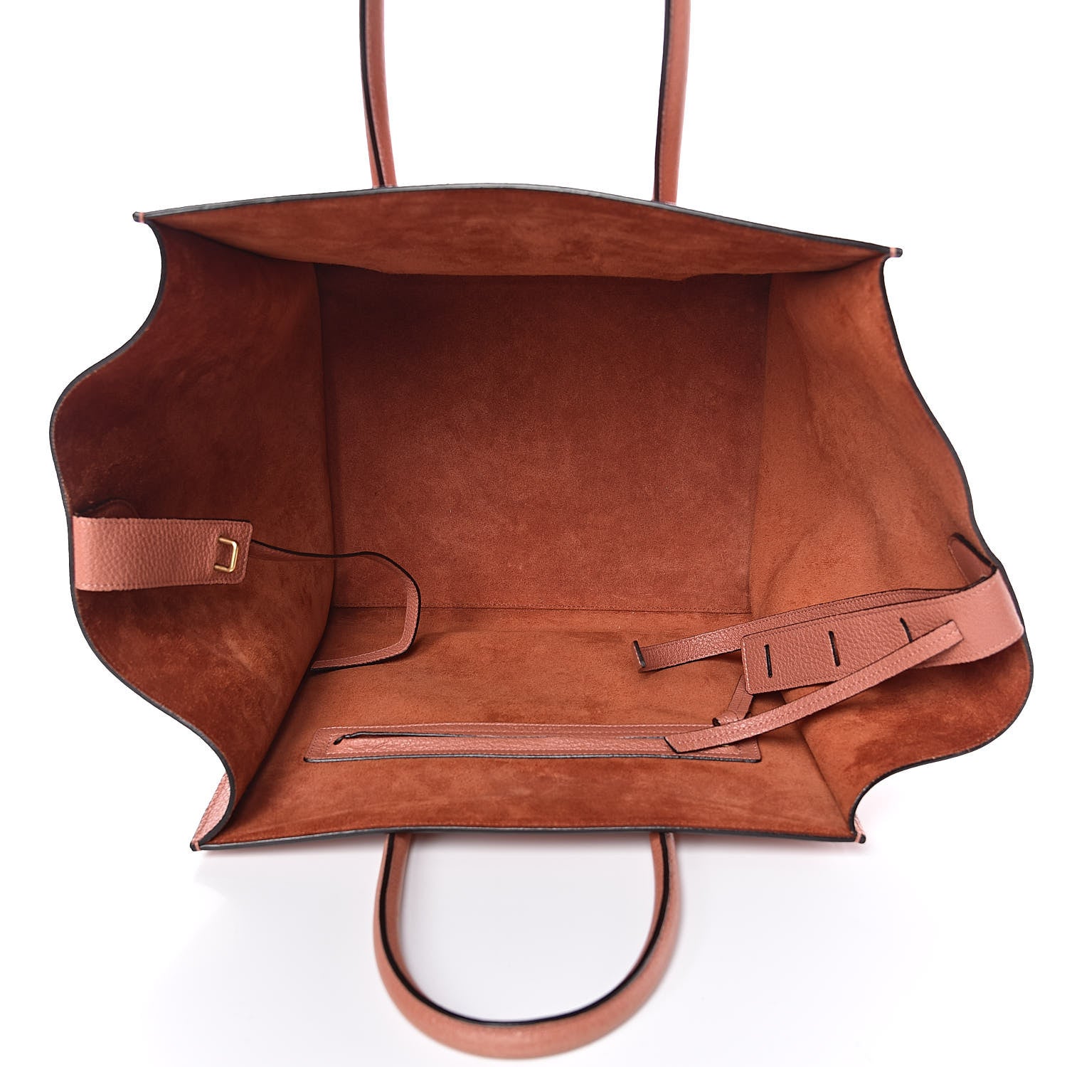 Celine Shiny Grained Calfskin Medium Phantom Luggage Terracotta 5 of 15