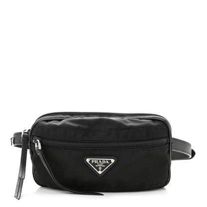 Prada Tessuto Nylon Saffiano Belt Bag Black 1 of 11
