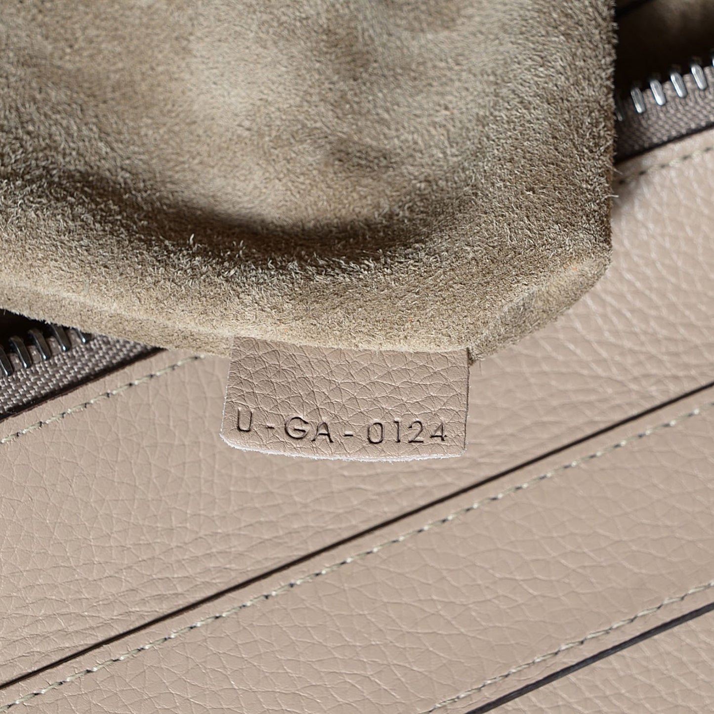 Drummed Calfskin Mini Luggage Dune