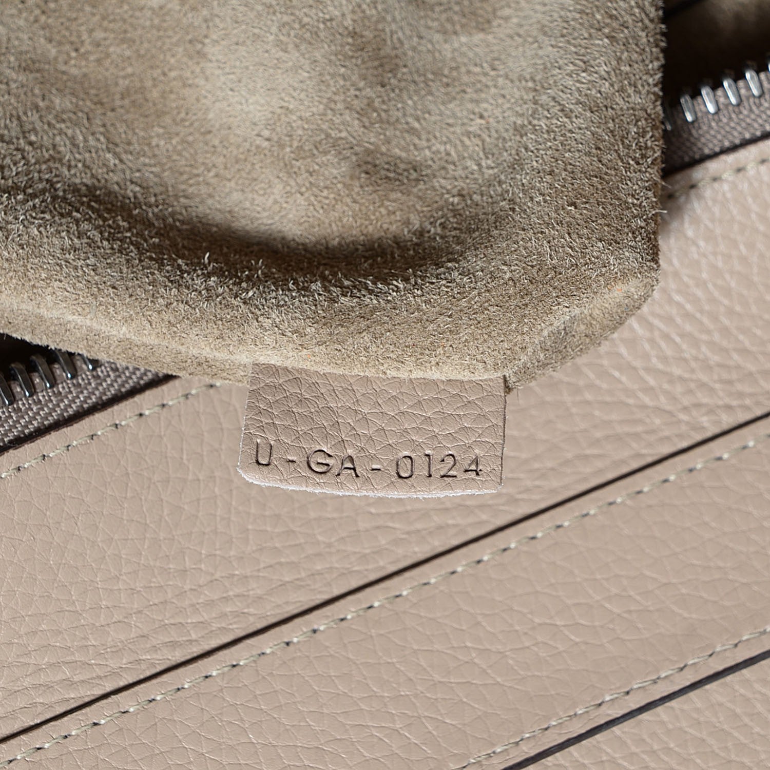 Celine Drummed Calfskin Mini Luggage Dune 7 of 9