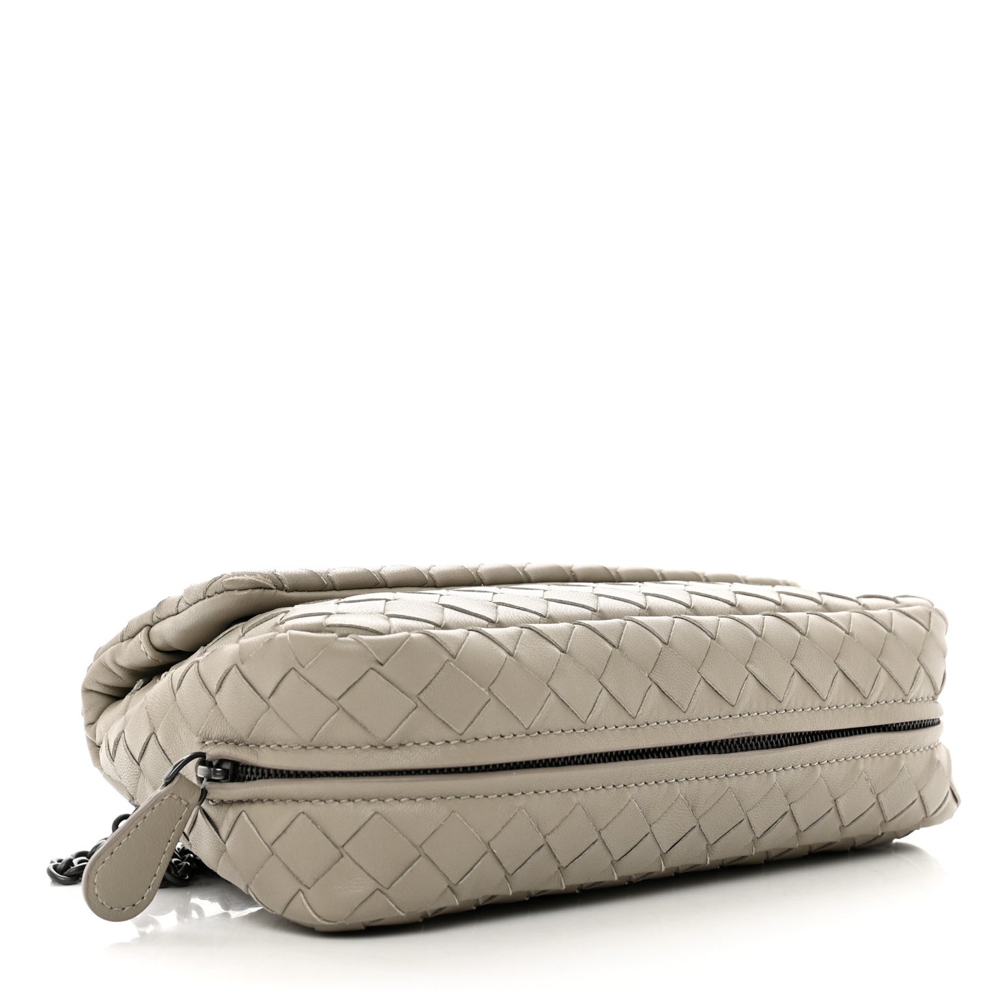 Nappa Intrecciato Chain Messenger Fume