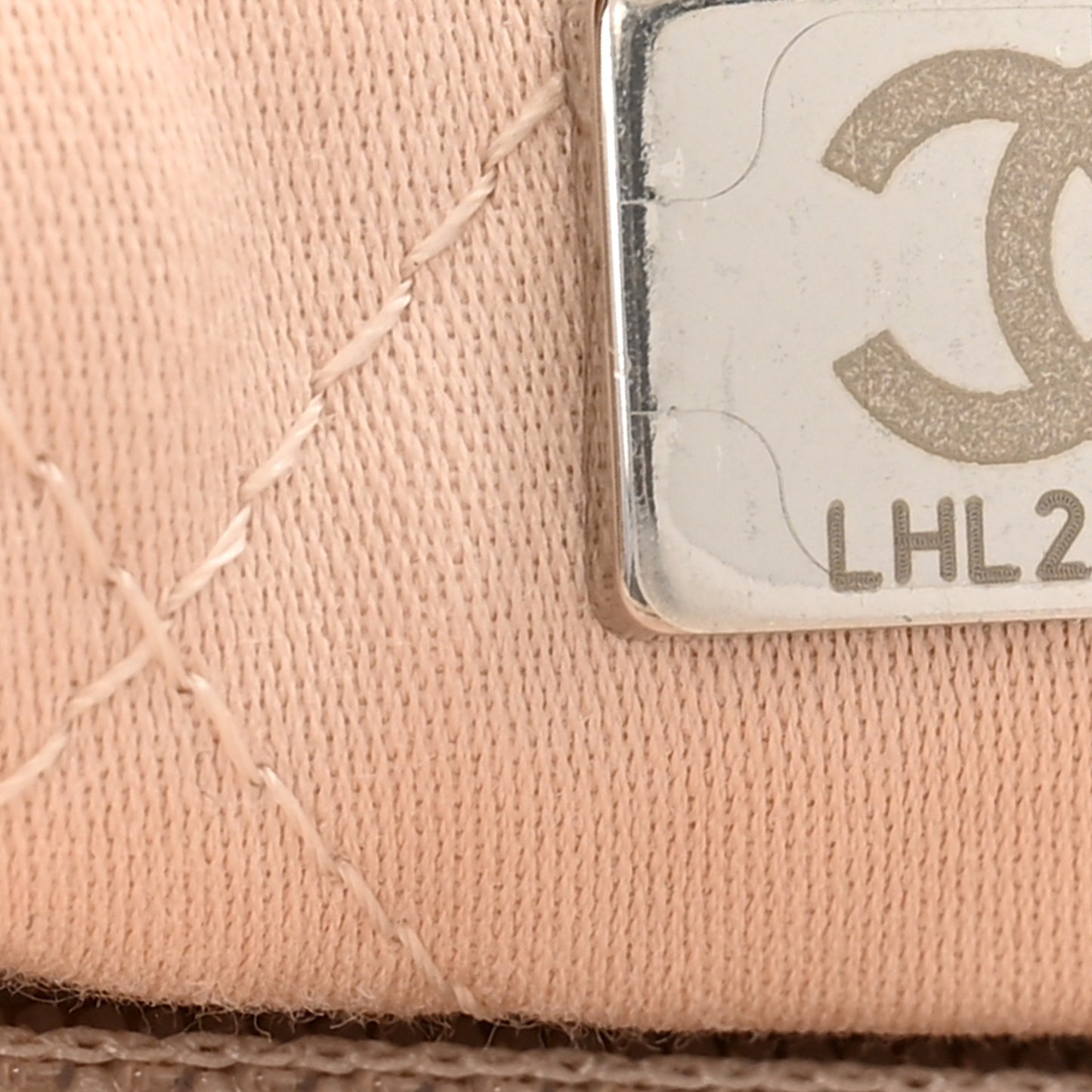 Shiny Calfskin Quilted Chanel 22 Backpack Beige