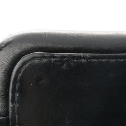 Chanel Calfskin Wool Felt Embossed Small Gabrielle Logo Hobo Black 11 of 14