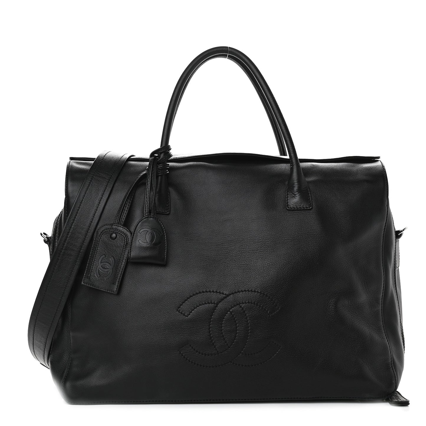 Lambskin Timeless CC Duffle Bag Black