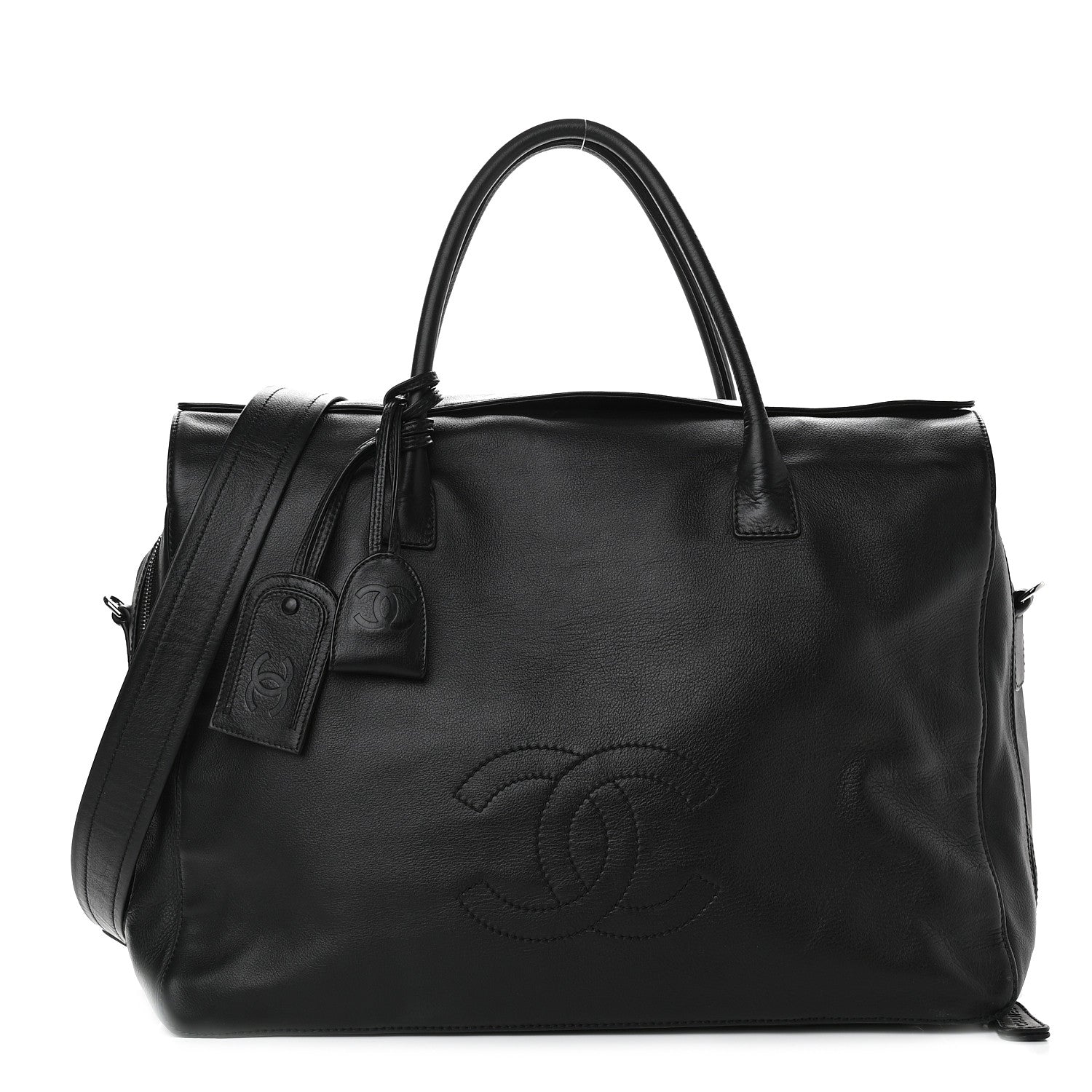 Chanel Lambskin Timeless CC Duffle Bag Black 1 of 10