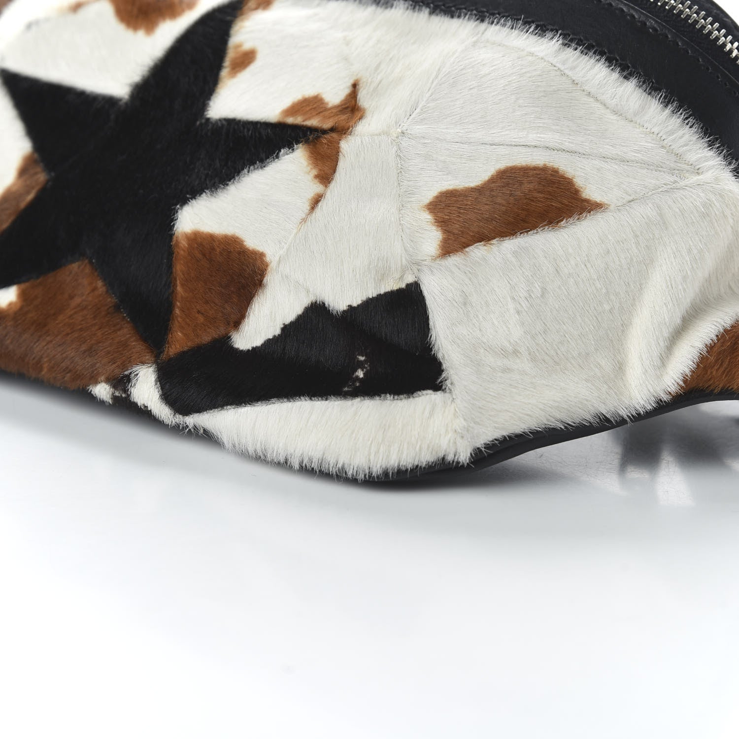 Saint Laurent Calfskin Calf Hair Pony Belt Bag Multicolor 7 of 9