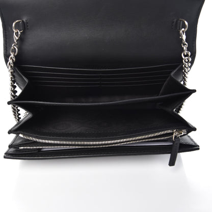 Gucci Suede Mini Dionysus Chain Wallet Black 5 of 11