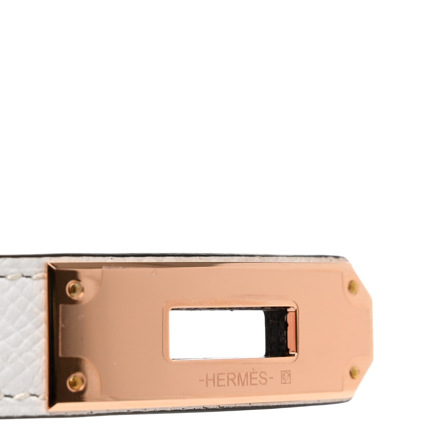 Hermes Epsom Kelly Belt White 4 of 6