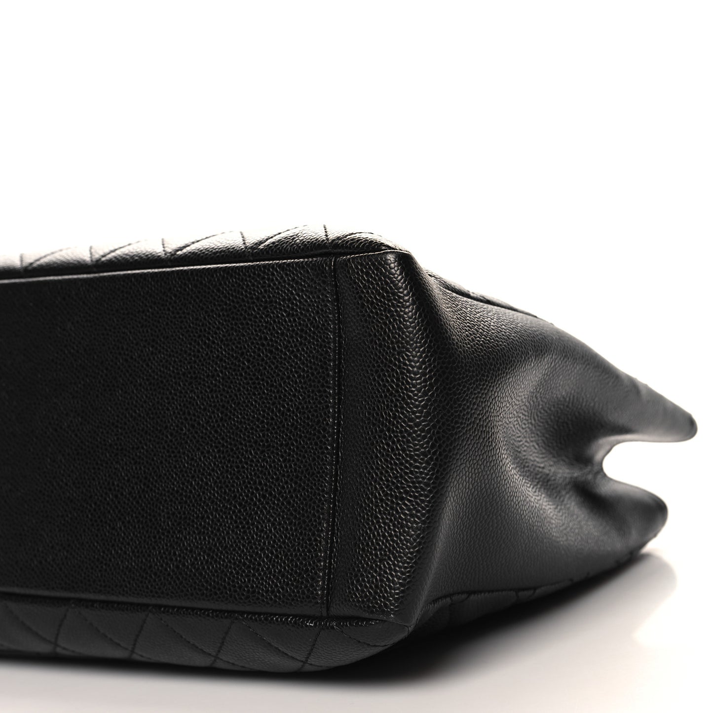 Caviar Quilted Grand Shopping Tote GST Black