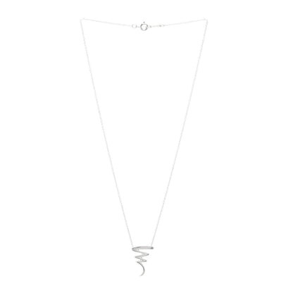 Tiffany Sterling Silver Paloma Picasso Scribble Pendant Necklace 3 of 4