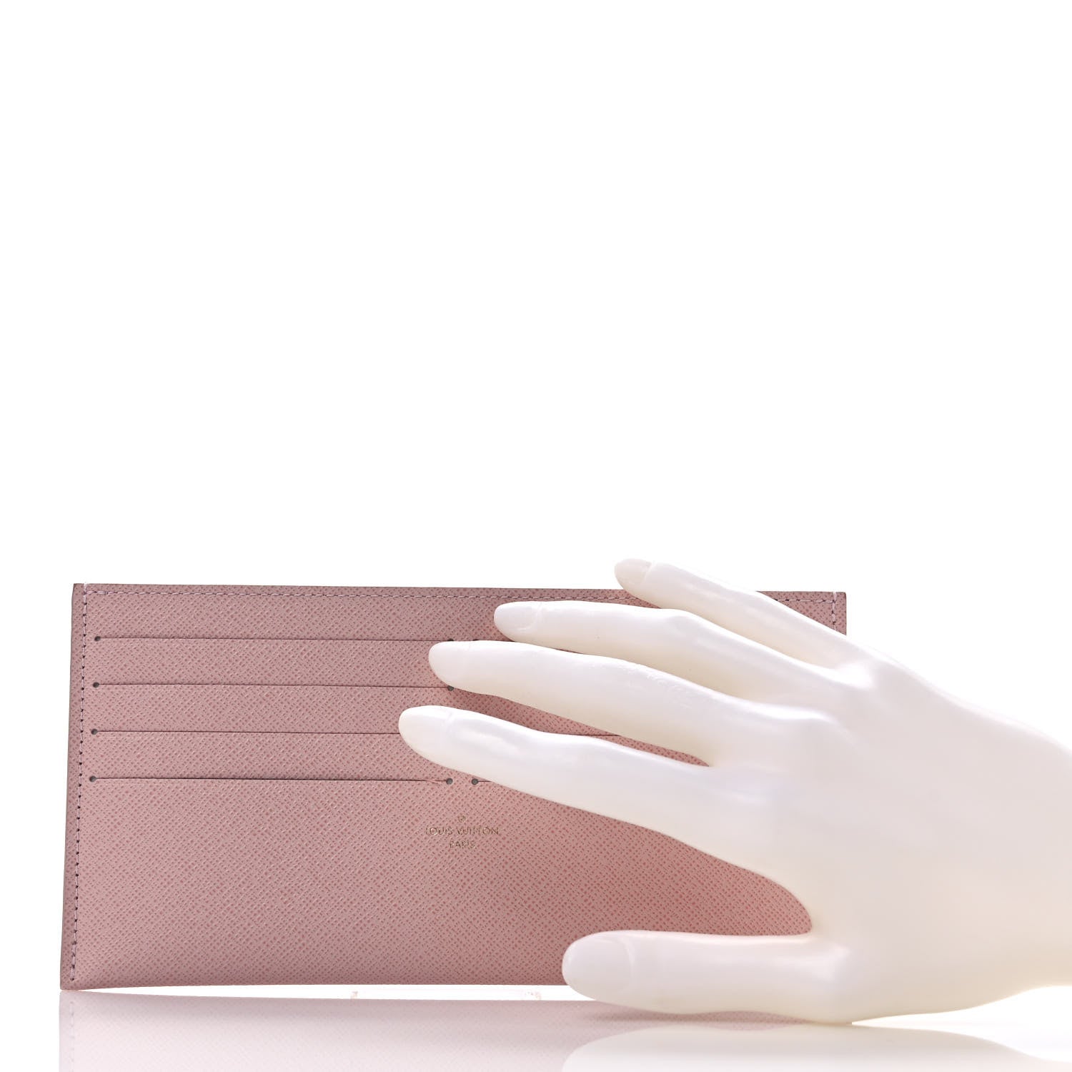 Louis Vuitton Calfskin Felicie Card Holder Insert Rose Ballerine 2 of 6