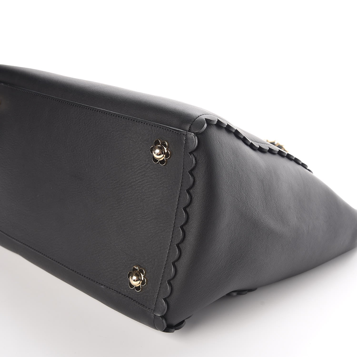 Mulberry Classic Calfskin Cecily Flower Tote Black 9 of 10
