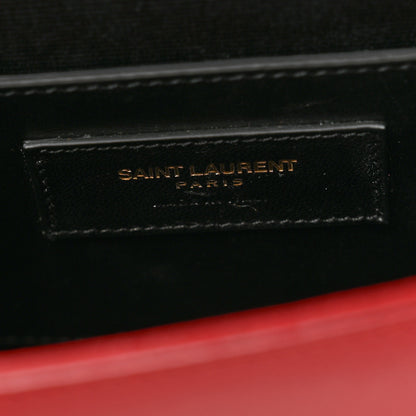 Saint Laurent Grain De Poudre Monogram Cassandre Clutch Rouge Orient 6 of 9