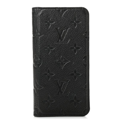 Louis Vuitton Empreinte iPhone XS Max Folio Case Black 1 of 9