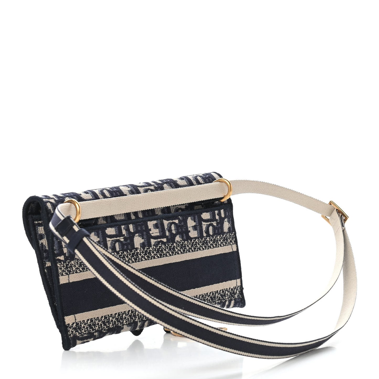 Oblique Slim Saddle Pouch Blue