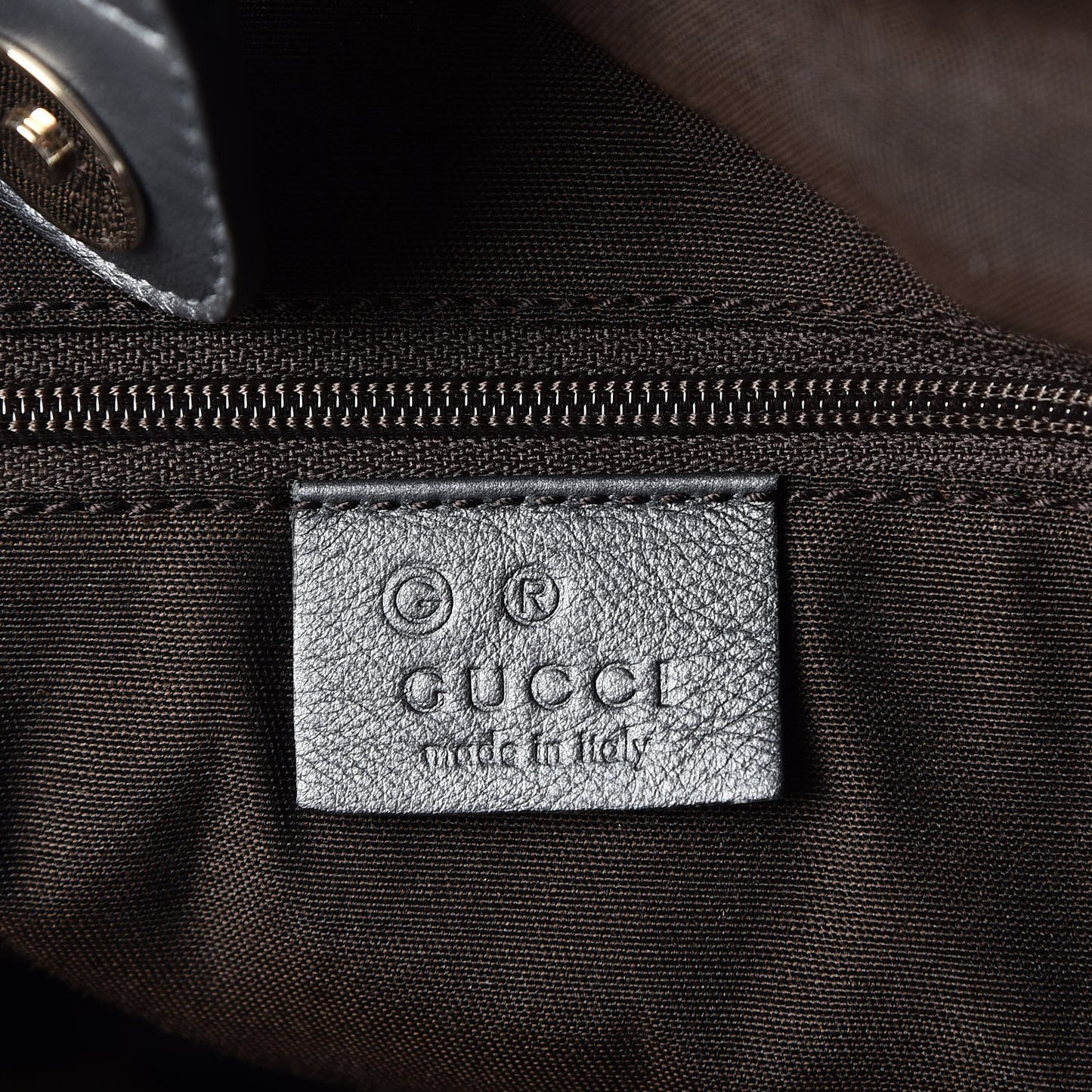Guccissima Medium Sukey Tote Dark Silver