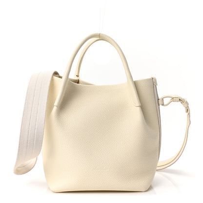 Loro Piana Grained Calfskin Small Bale Bag Whisper White 1 of 10