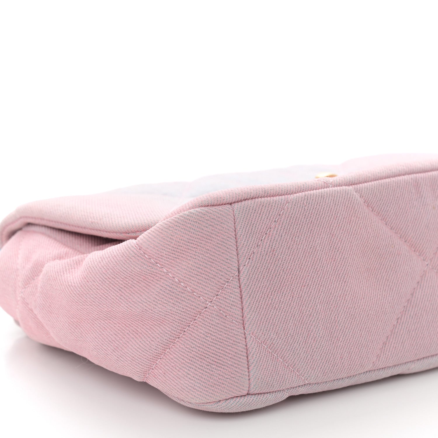 Chanel Denim Quilted Medium Chanel 19 Flap Blue Pink 9 of 10