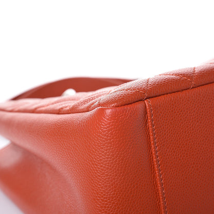 Chanel Caviar Quilted Grand Shopping Tote GST Orange 9 of 11