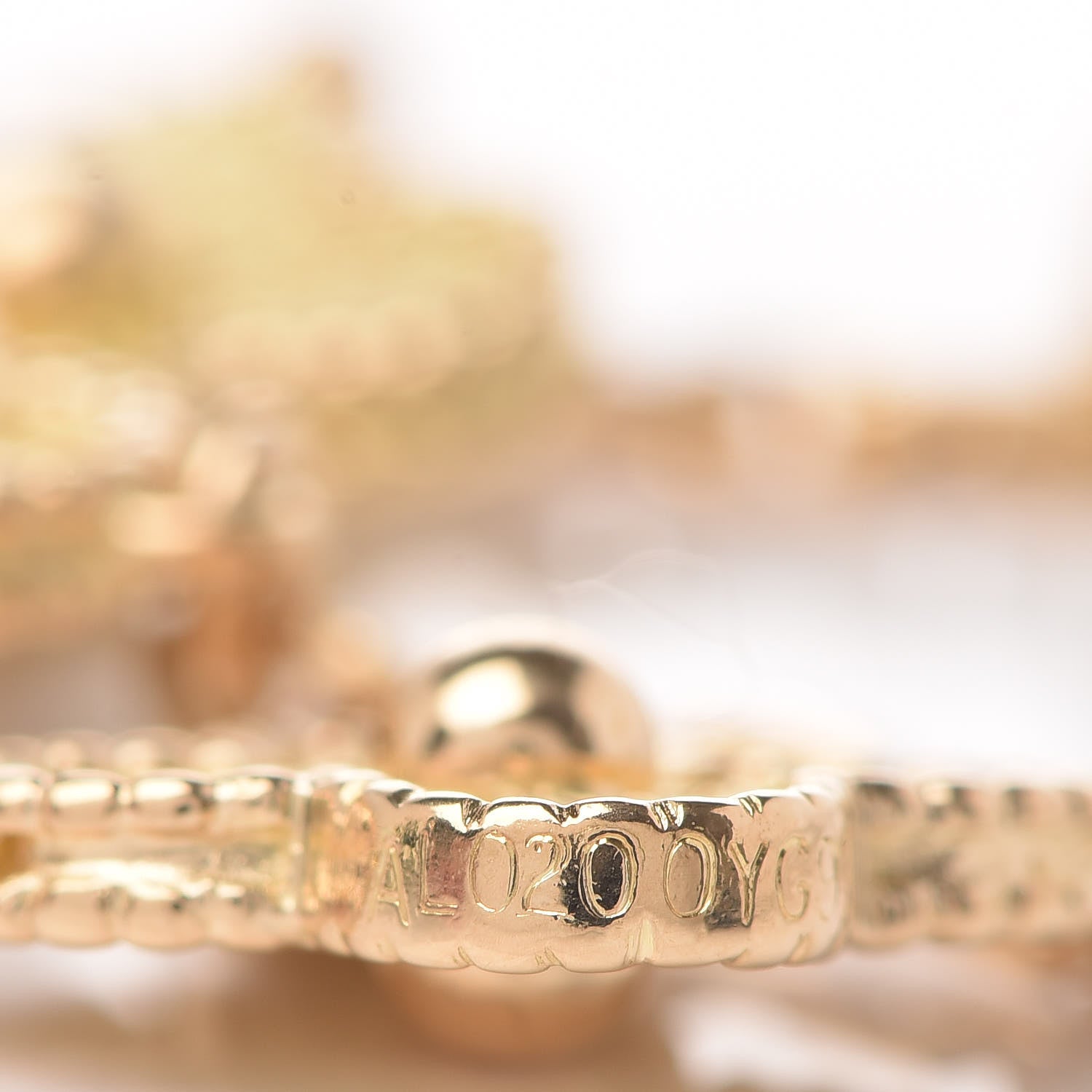 Van Cleef & Arpels 18K Yellow Gold 5 Motifs Vintage Alhambra Bracelet 6 of 6