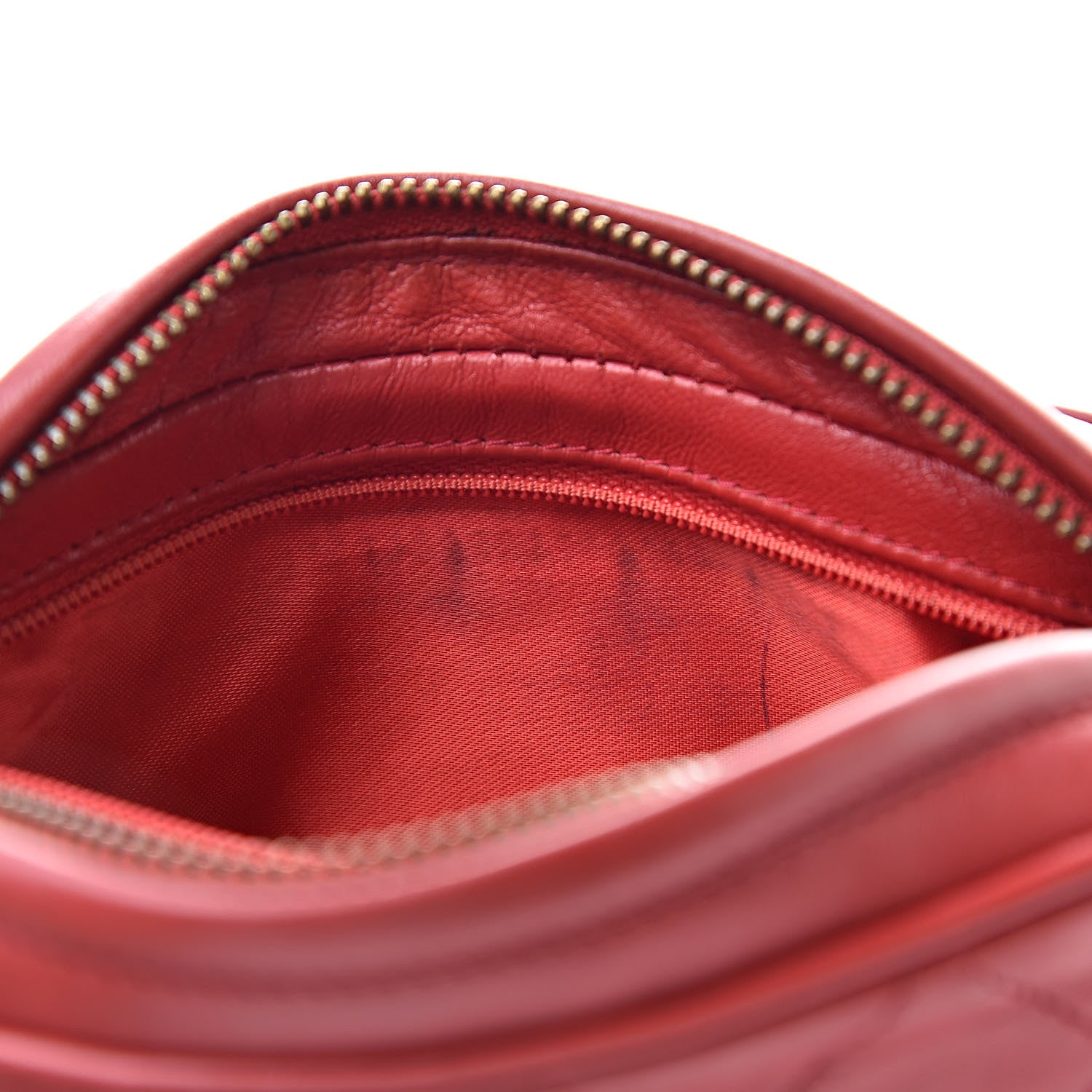 Chanel Lambskin Quilted Tassel Pouch Red 9 of 11