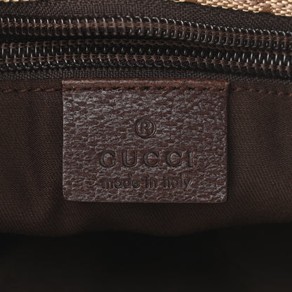 Gucci Monogram Web Small Flat Messenger Bag Brown 6 of 10