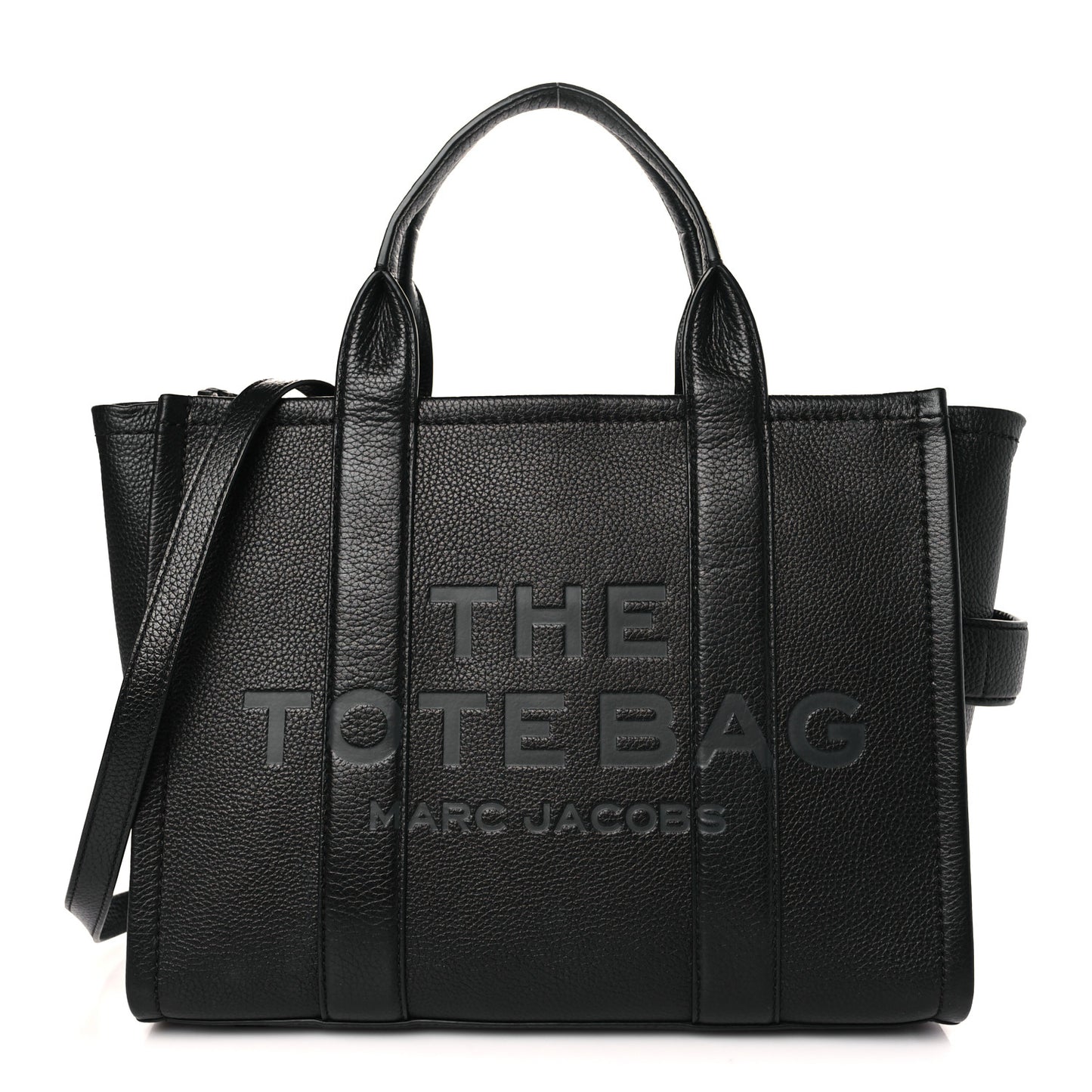 Grained Calfskin Medium The Tote Bag Black