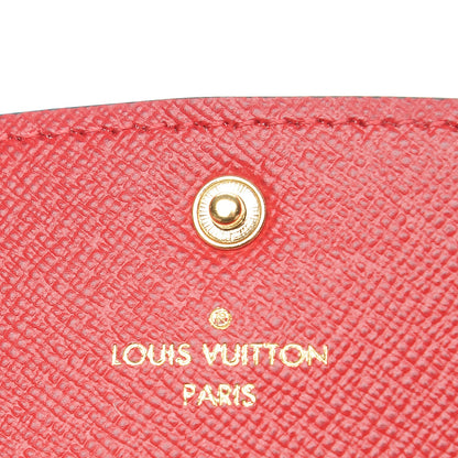 Louis Vuitton Damier Ebene Emilie Wallet Red 6 of 7