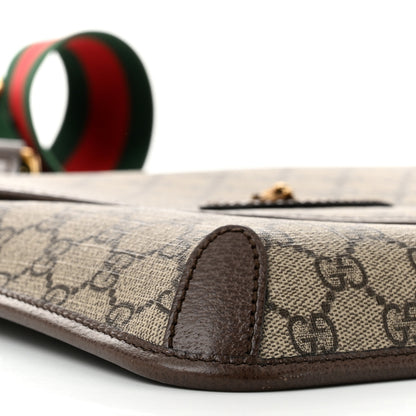 Gucci GG Supreme Monogram Web Medium Neo Vintage Flap Messenger Bag Beige New Acero 9 of 11