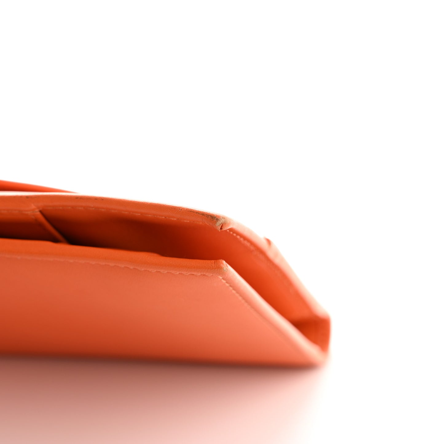 Calfskin Continental Wallet Orange