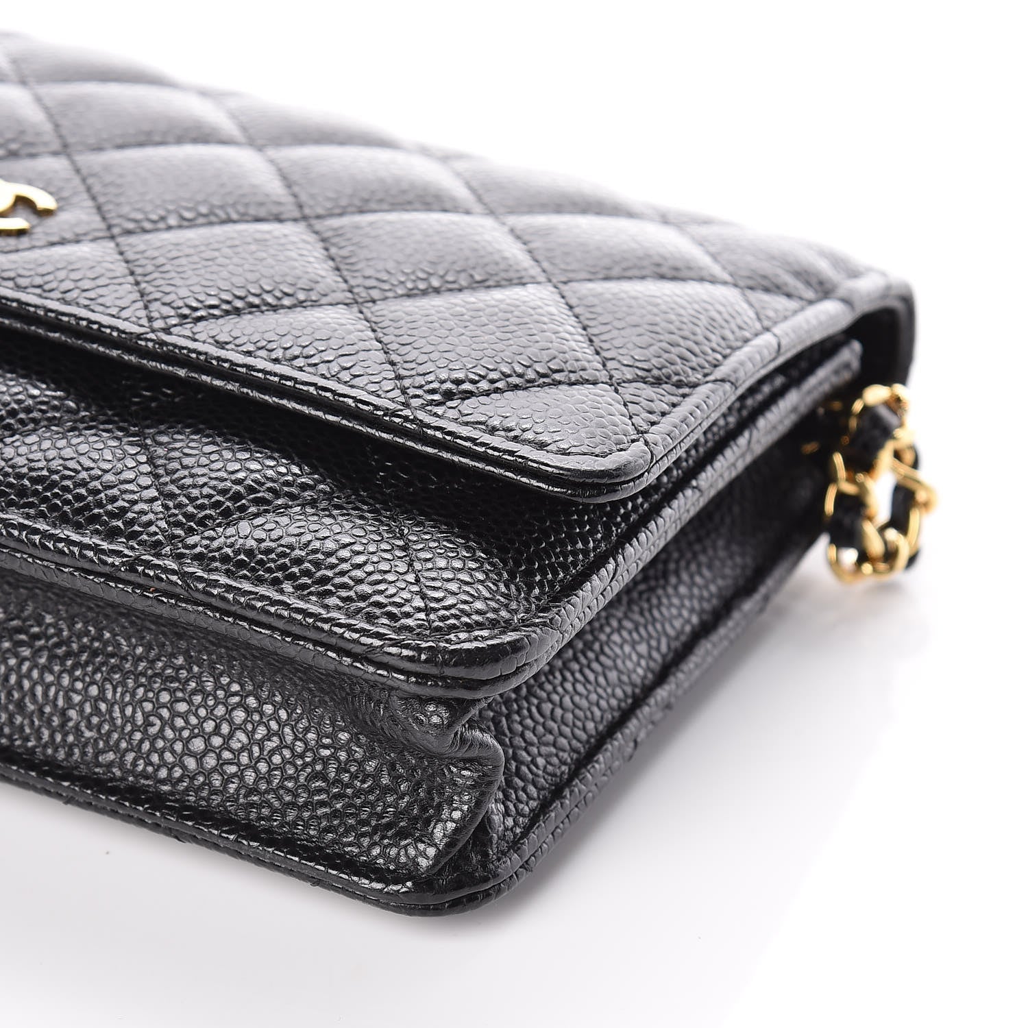 Chanel Caviar Quilted Wallet On Chain WOC Black 9 of 10