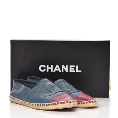 Chanel Lambskin CC Espadrilles 36 Blue 11 of 11