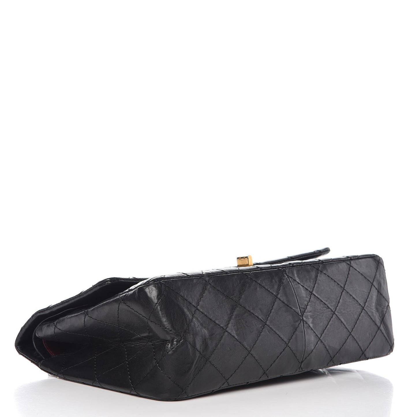 Aged Calfskin Quilted 2.55 Reissue 226 Flap Black