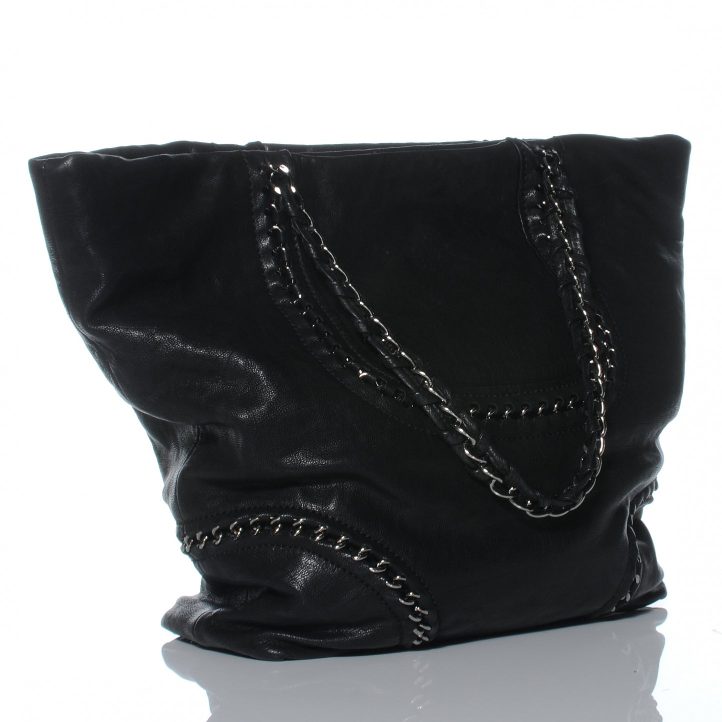 Calfskin Luxe Ligne Tote Black
