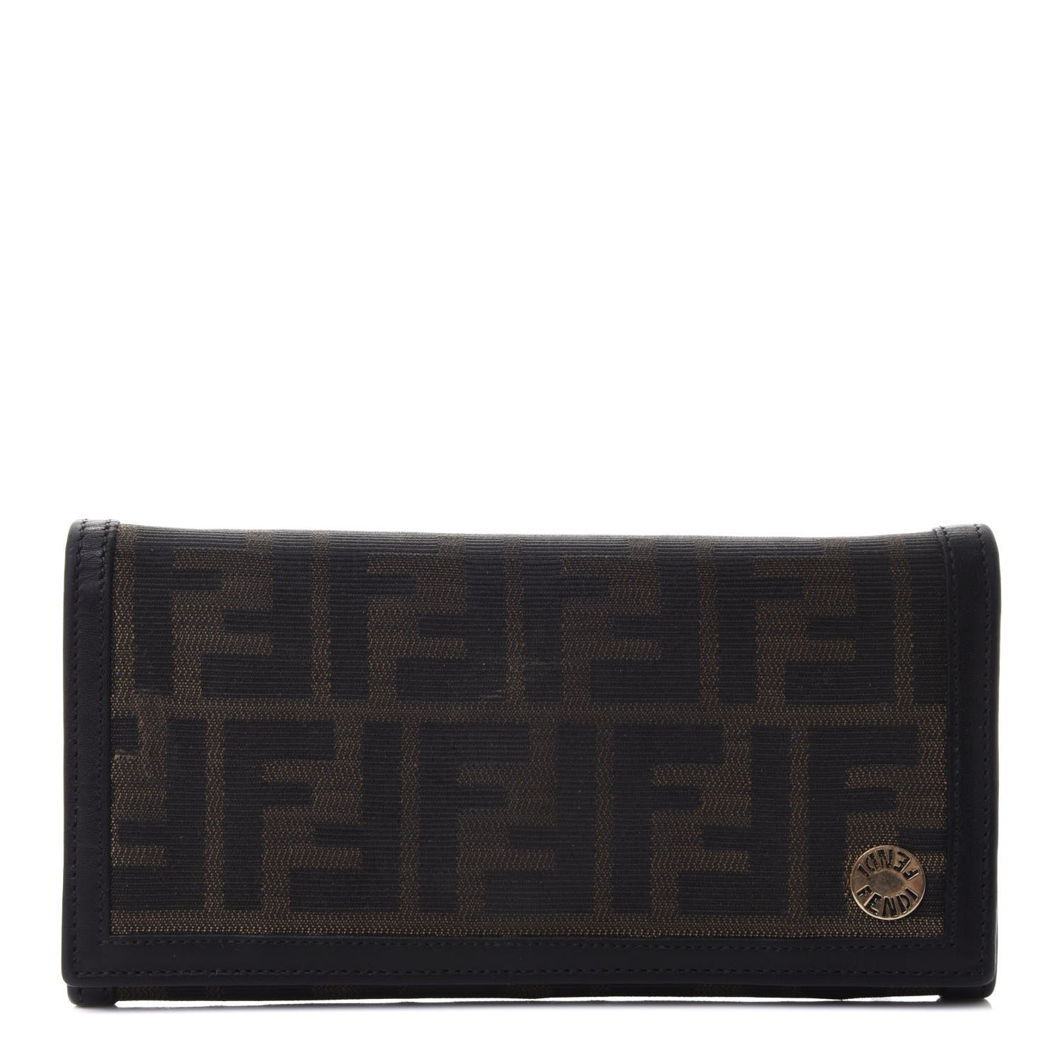 Fendi Zucca Continental Wallet Tobacco Moro 1 of 4