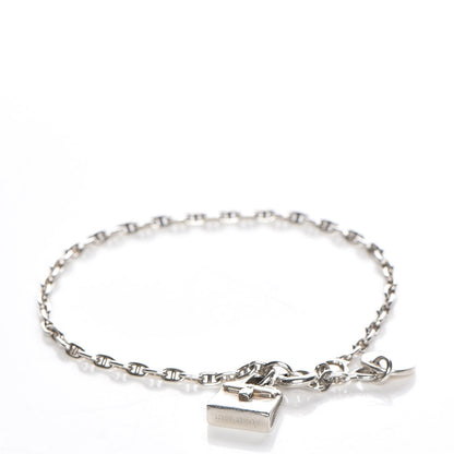 Hermes Sterling Silver Kelly Charm Bracelet 1 of 7
