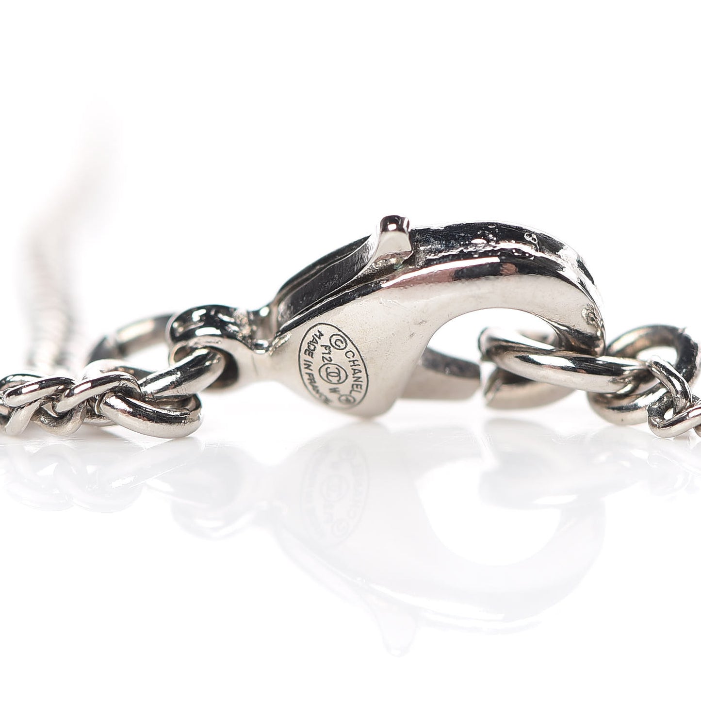 Crystal Timeless CC Necklace Silver
